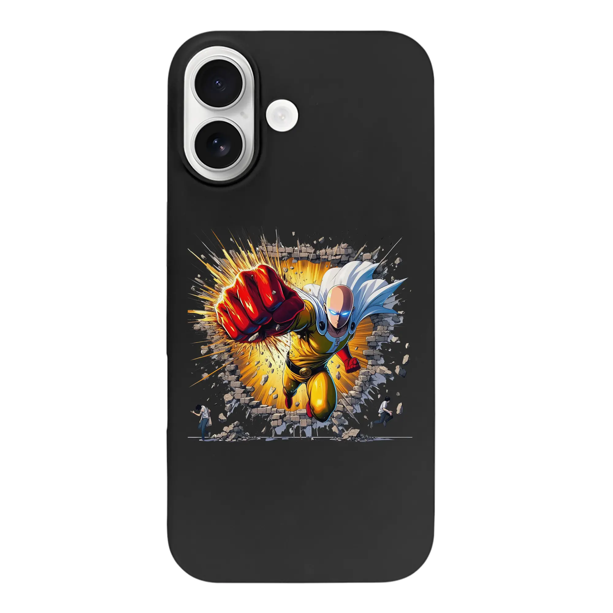 ワンパンマン グッズ サイタマ - iPhone 17 シリーズ シリコンケース 薄型 耐衝撃 指紋防止 ソフトタッチカバー 精密フィット 傷防止 保護ケース iPhone 17/17 Air/17 Pro/17 Pro Max 対応